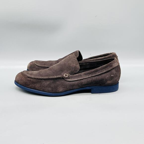Cole Haan Shoes Mens 8.5 Brown Suede Slip On Loafers Blue Sole Casual Comfort main image 9